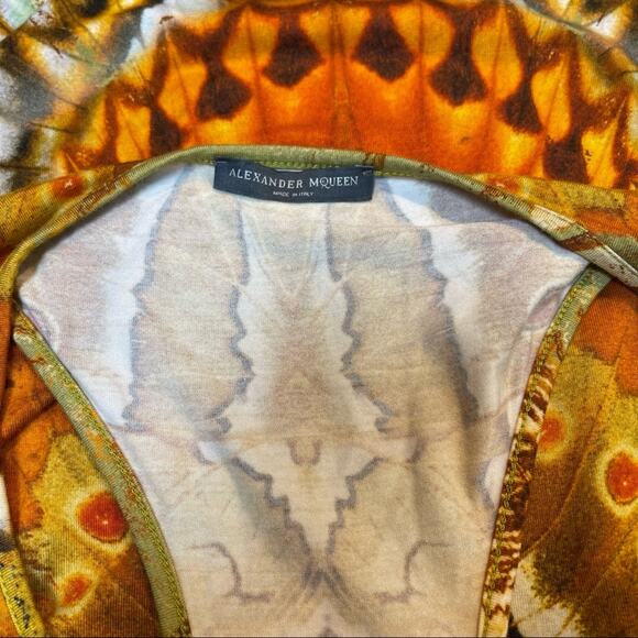 ALEXANDER McQUEEN Spring 2010 Plato's Atlantis Moth Camouflage Tank Dress Sz 44 - Picture 15 of 16